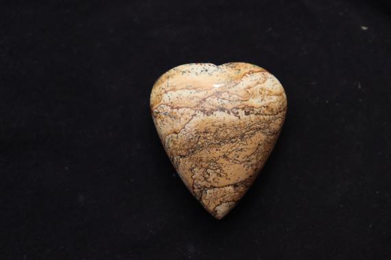 A++ Beautiful Picture Jasper Heart Stone, Picture Jasper Natural Heart Stone, Healing Crystal, Meditation, Power Stone, Healing Stone