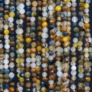 Shop Pietersite Beads! Genuine Natural Multicolor Pietersite Loose Beads Grade Aaa Faceted Round Shape 2mm | Natural genuine faceted Pietersite beads for beading and jewelry making.  #jewelry #beads #beadedjewelry #diyjewelry #jewelrymaking #beadstore #beading #affiliate #ad