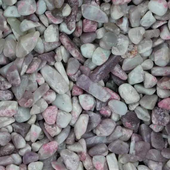 Pink Tourmaline Tumbled Crystal Chips, Choose Amount