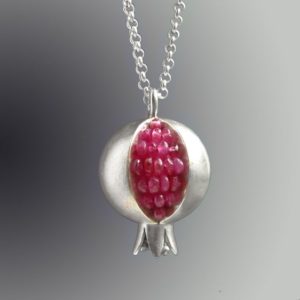 Pomegranate Necklace – Pink Sapphire Pendant – Pomegranate Pendant – Pomegranate Silver Necklace – pomegranate jewelry – Sapphire Necklace | Natural genuine Pink Sapphire pendants. Buy crystal jewelry, handmade handcrafted artisan jewelry for women.  Unique handmade gift ideas. #jewelry #beadedpendants #beadedjewelry #gift #shopping #handmadejewelry #fashion #style #product #pendants #affiliate #ad