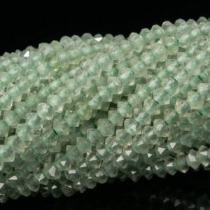 Shop Prehnite Faceted Beads! 2x1MM Prehnite Beads Grade AAA Genuine Natural Gemstone Full Strand Faceted Rondelle Loose Beads 15" Bulk Lot Options (111770-3406) | Natural genuine faceted Prehnite beads for beading and jewelry making.  #jewelry #beads #beadedjewelry #diyjewelry #jewelrymaking #beadstore #beading #affiliate #ad