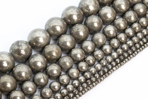 Copper Pyrite Beads Genuine Natural Grade Aaa Gemstone Round Loose Beads 2mm 4mm 6mm 8mm 10mm Bulk Lot Options
