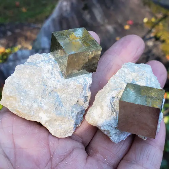 Pyrite Cube - Pyrite - Pyrite Cubes - Pyrite Crystal - Cube - Natural Pyrite - Solar Plexus Chakra - Grounding Stone -  Anxiety Stone