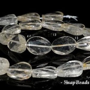 Shop Quartz Crystal Faceted Beads! 18x13mm Rock Crystal Gemstone Twist Faceted Oval Loose Beads 7 inch Half Strand LOT 1,2,6,12 and 50 (90191265-B4-509) | Natural genuine faceted Quartz beads for beading and jewelry making.  #jewelry #beads #beadedjewelry #diyjewelry #jewelrymaking #beadstore #beading #affiliate #ad