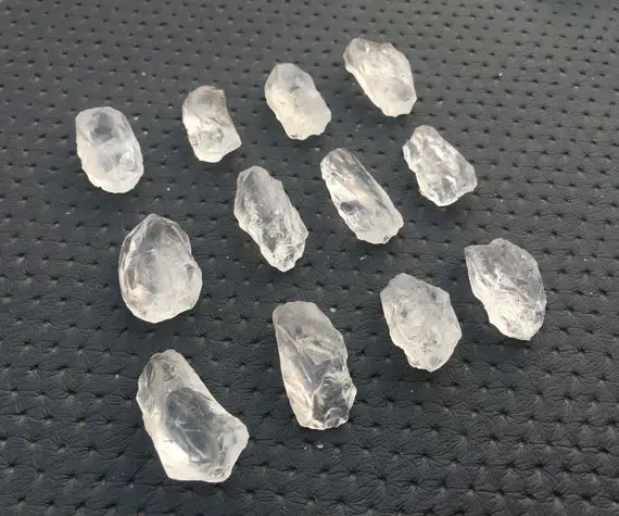 5 Piece Unique Clear Raw Size 20-24 Mm Huge Size Crystal,natural Clear Quartz Gemstone Raw,crystal Rough Gemstone,crystal Clarity Rough