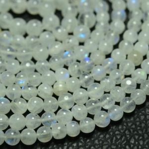 Shop Rainbow Moonstone Rondelle Beads! 12 Inches Strand Natural Rainbow Moonstone Balls Beads 4mm to 6mm Smooth Ball Beads Gemstone Beads Blue Fire Moonstone Rondelle No3731 | Natural genuine rondelle Rainbow Moonstone beads for beading and jewelry making.  #jewelry #beads #beadedjewelry #diyjewelry #jewelrymaking #beadstore #beading #affiliate #ad