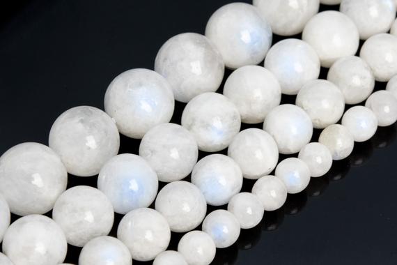 Rainbow Moonstone Beads Genuine Natural Grade A Gemstone Round Loose Beads 4mm 6mm 8mm 10mm 12mm  Bulk Lot Options