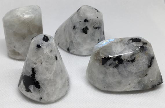 Rainbow Moonstone Palm Stone,  Stone Of New Beginnings, Healing Crystal, Chakra Stone, Spiritual Stone