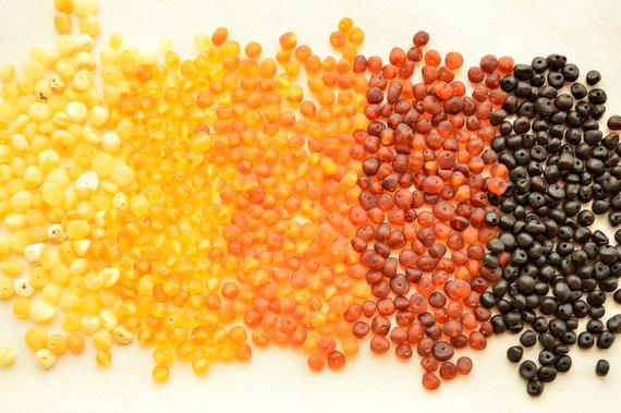 Raw Natural Baltic Amber Beads Baroque Style Unpolished Stone, 4-7 Mm Size, Genuine Unpolished Stones, Honey, Cherry, Cognac, Lemon, Yolk