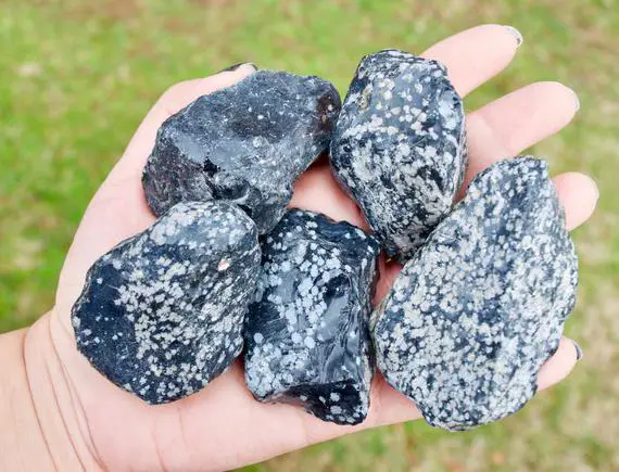 Raw Snowflake Obsidian Crystals