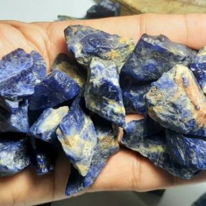 Shop Raw & Rough Sodalite Stones! Raw Sodalite rough sodalite healing crystal,sodalite crystal,Sodalite Gemstone, Sodalite Slices,Sodalite Specimens,Sodalite Unpolished rough | Natural genuine stones & crystals in various shapes & sizes. Buy raw cut, tumbled, or polished gemstones for making jewelry or crystal healing energy vibration raising reiki stones. #crystals #gemstones #crystalhealing #crystalsandgemstones #energyhealing #affiliate #ad