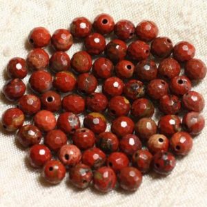 Shop Red Jasper Faceted Beads! 10pc – Perles de Pierre – Jaspe Rouge Boules Facettées 6mm   4558550003614 | Natural genuine faceted Red Jasper beads for beading and jewelry making.  #jewelry #beads #beadedjewelry #diyjewelry #jewelrymaking #beadstore #beading #affiliate #ad