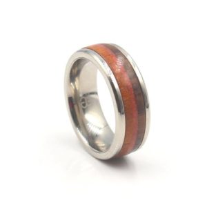 Shop Red Jasper Rings! Men's Ring, Titanium Ring, Merbua Wood, Red Jasper Stone, and Coconut Wood Ring, Stone Inlay Ring, Wood Inlay Ring, Triple Inlay Titanium | Natural genuine Red Jasper rings, simple unique handcrafted gemstone rings. #rings #jewelry #shopping #gift #handmade #fashion #style #affiliate #ad