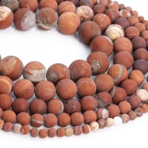 Shop Red Jasper Beads! Genuine Natural Matte Red Jasper Loose Beads Grade A Round Shape 6mm 8mm 10mm | Natural genuine beads Red Jasper beads for beading and jewelry making.  #jewelry #beads #beadedjewelry #diyjewelry #jewelrymaking #beadstore #beading #affiliate #ad