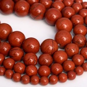 Shop Red Jasper Round Beads! Genuine Natural Red Jasper Loose Beads Grade AAA Round Shape 6mm 8-9mm | Natural genuine round Red Jasper beads for beading and jewelry making.  #jewelry #beads #beadedjewelry #diyjewelry #jewelrymaking #beadstore #beading #affiliate #ad