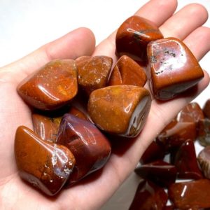 Red Jasper Tumbled Stones | Natural genuine stones & crystals in various shapes & sizes. Buy raw cut, tumbled, or polished gemstones for making jewelry or crystal healing energy vibration raising reiki stones. #crystals #gemstones #crystalhealing #crystalsandgemstones #energyhealing #affiliate #ad
