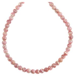 Shop Rhodochrosite Necklaces! Rhodochrosite Necklace Natural Soft Pink Round Smooth Stones Solid Strand 18 Inch Sterling Silver or 14k Gold Filled Spyglass Designs | Natural genuine Rhodochrosite necklaces. Buy crystal jewelry, handmade handcrafted artisan jewelry for women.  Unique handmade gift ideas. #jewelry #beadednecklaces #beadedjewelry #gift #shopping #handmadejewelry #fashion #style #product #necklaces #affiliate #ad