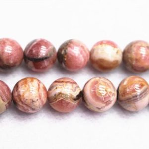 Shop Rhodochrosite Round Beads! Natural Rhodochrosite Gemstone Round Beads, natural Rhodochrosite Beads, 4mm 6mm 8mm 10mm 12mmnatural Beads, one Strand 15", rhodochrosite Beads | Natural genuine round Rhodochrosite beads for beading and jewelry making.  #jewelry #beads #beadedjewelry #diyjewelry #jewelrymaking #beadstore #beading #affiliate #ad