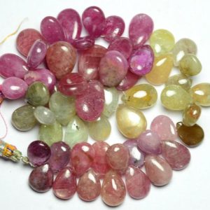 Shop Ruby Bead Shapes! 8.5 Inches Strand Natural Multi Ruby Beads 8x10mm to 11x15mm Smooth Pear Briolettes Gemstone Beads Superb Pink Ruby Precious Beads No3653 | Natural genuine other-shape Ruby beads for beading and jewelry making.  #jewelry #beads #beadedjewelry #diyjewelry #jewelrymaking #beadstore #beading #affiliate #ad