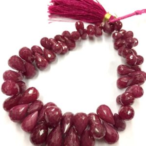 Shop Ruby Bead Shapes! AAA QUALITY-Natural Ruby Teardrop Beads African Ruby Teardrop Briolettes Jewelry Making Ruby Beads Ruby Gemstone Beads Wholesale Ruby Beads | Natural genuine other-shape Ruby beads for beading and jewelry making.  #jewelry #beads #beadedjewelry #diyjewelry #jewelrymaking #beadstore #beading #affiliate #ad