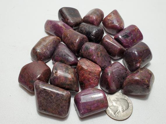 Ruby Tumbled,is Helpful To Use When Shielding Against, And Protecting From, Unwanted Energies,metaphysical Shop,herb Shop,stone Crystal Shop