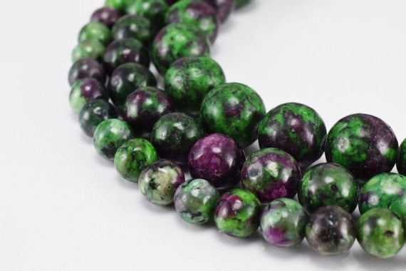 Ruby Zoisite Gemstone Round Beads 6mm/8mm/10mm Natural Stones Beads Natural Healing Stone Chakra Stones For Jewelry Making