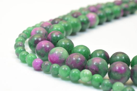 Ruby Zoisite Round Beads (dyed) 4mm/8mm Stones Beads Healing Stone Chakra Stones For Jewelry Making