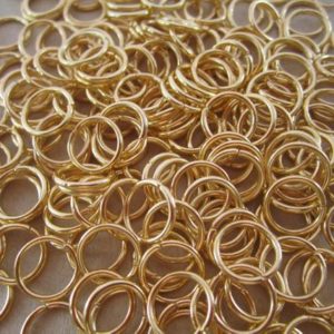 Shop Jump Rings! SALE 300 pcs gold color Jump Rings 10mmx1.0mm | Shop jewelry making and beading supplies, tools & findings for DIY jewelry making and crafts. #jewelrymaking #diyjewelry #jewelrycrafts #jewelrysupplies #beading #affiliate #ad