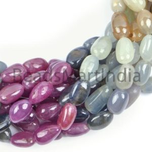 Natural Multi Sapphire Smooth Nugget Beads, Multi Sapphire Plain Beads, Sapphire Smooth Nugget Beads, Multi Sapphire Natural Beads | Natural genuine chip Sapphire beads for beading and jewelry making.  #jewelry #beads #beadedjewelry #diyjewelry #jewelrymaking #beadstore #beading #affiliate #ad