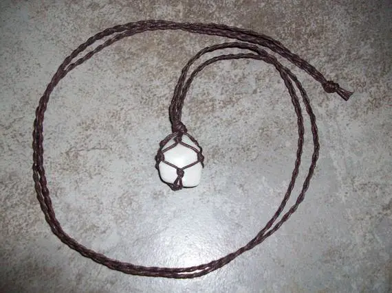 Scolecite Braided Necklace