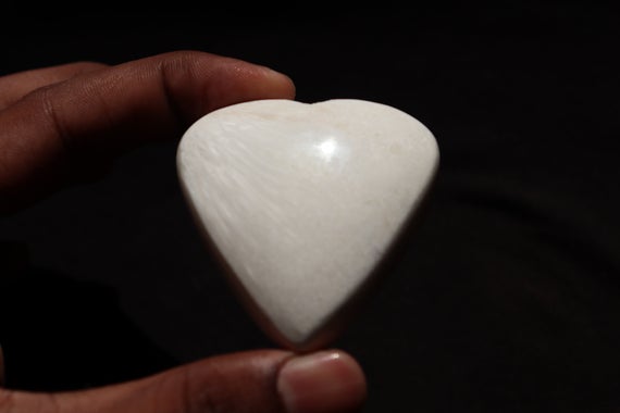 Scolecite Heart Stone / Scolecite Crystal - Cristal Polished Gemstone | Scolecite Stone Crystal Heart Stone (healing Crystals And Stones)