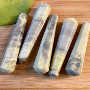Shop Serpentine Stones & Crystals! Infinite Stone serpentine wand faceted massage Stones crystal | Natural genuine stones & crystals in various shapes & sizes. Buy raw cut, tumbled, or polished gemstones for making jewelry or crystal healing energy vibration raising reiki stones. #crystals #gemstones #crystalhealing #crystalsandgemstones #energyhealing #affiliate #ad