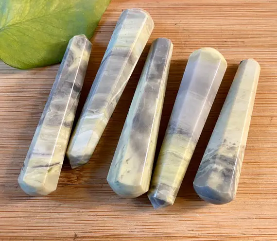 Infinite Stone Serpentine Wand Faceted Massage Stones Crystal
