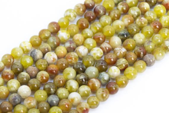 Genuine Natural Serpentine Loose Beads Russia Round Shape 4mm