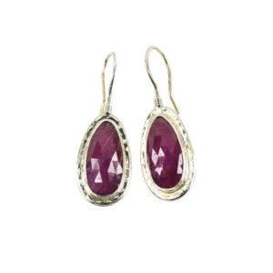 Shop Pink Sapphire Earrings! Silver Pink Sapphire Earrings | Natural genuine Pink Sapphire earrings. Buy crystal jewelry, handmade handcrafted artisan jewelry for women.  Unique handmade gift ideas. #jewelry #beadedearrings #beadedjewelry #gift #shopping #handmadejewelry #fashion #style #product #earrings #affiliate #ad