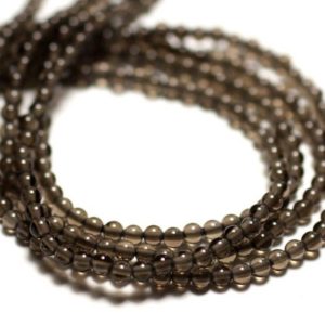 Shop Smoky Quartz Bead Shapes! Thread 39cm 190pc env – Stone Beads – Smoky Quartz Balls 2mm | Natural genuine other-shape Smoky Quartz beads for beading and jewelry making.  #jewelry #beads #beadedjewelry #diyjewelry #jewelrymaking #beadstore #beading #affiliate #ad