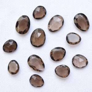 Shop Smoky Quartz Shapes! Faceted Smoky Quartz Gemstone, Mix Shape And Size Gemstone, Checker Cut Slices, Quartz Loose Gemstone, 10 Pieces Lot, 9×11 – 13x18mm #P0176 | Natural genuine stones & crystals in various shapes & sizes. Buy raw cut, tumbled, or polished gemstones for making jewelry or crystal healing energy vibration raising reiki stones. #crystals #gemstones #crystalhealing #crystalsandgemstones #energyhealing #affiliate #ad