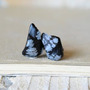 Shop Snowflake Obsidian Jewelry! Rough Stone Cufflinks, Snowflake Obsidian Jewelry, Black and White Natural Stone Cuff Links, Unique Wedding Gift for Man, Modern Men's Gifts | Natural genuine Snowflake Obsidian jewelry. Buy handcrafted artisan wedding jewelry.  Unique handmade bridal jewelry gift ideas. #jewelry #beadedjewelry #gift #crystaljewelry #shopping #handmadejewelry #wedding #bridal #jewelry #affiliate #ad