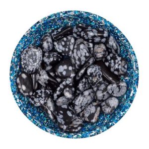 Snowflake Obsidian Crystals – Size XS  | 1 oz Extra Small Tumbled Stones | Crystals for Grids | Mini Crystals | Orgonite Supplies | Natural genuine stones & crystals in various shapes & sizes. Buy raw cut, tumbled, or polished gemstones for making jewelry or crystal healing energy vibration raising reiki stones. #crystals #gemstones #crystalhealing #crystalsandgemstones #energyhealing #affiliate #ad