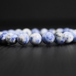 Matte Sodalite  Bracelets for Women, Mens Bracelet Men Bracelet  Gift for Boyfriend Gift, Gift for Women, Unisex | Natural genuine Sodalite bracelets. Buy handcrafted artisan men's jewelry, gifts for men.  Unique handmade mens fashion accessories. #jewelry #beadedbracelets #beadedjewelry #shopping #gift #handmadejewelry #bracelets #affiliate #ad