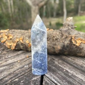 Sodalite Point – Crystal Generator – Reiki Charged Crystal – Speak Your Truth!! – Throat Chakra – Pineal Gland Stimulation | Natural genuine stones & crystals in various shapes & sizes. Buy raw cut, tumbled, or polished gemstones for making jewelry or crystal healing energy vibration raising reiki stones. #crystals #gemstones #crystalhealing #crystalsandgemstones #energyhealing #affiliate #ad
