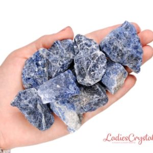 Shop Raw & Rough Sodalite Stones! Sodalite Rough Stone, Sodalite Natural Raw Stones, Healing Sodalite Crystal, Sodalite Natural Stones, Sodalite Gemstone, LadiesCrystals | Natural genuine stones & crystals in various shapes & sizes. Buy raw cut, tumbled, or polished gemstones for making jewelry or crystal healing energy vibration raising reiki stones. #crystals #gemstones #crystalhealing #crystalsandgemstones #energyhealing #affiliate #ad