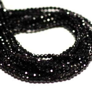 Shop Spinel Beads! 40pc – Stone Pearls – Black Spinel Faceted Balls 1.5-2mm – 8741140015968 | Natural genuine beads Spinel beads for beading and jewelry making.  #jewelry #beads #beadedjewelry #diyjewelry #jewelrymaking #beadstore #beading #affiliate #ad