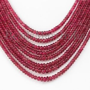 Shop Spinel Necklaces! Unheated Burma Spinel Plain Necklace, 3-6 mm Burma Spinel Necklace, Burma Spinel Rondelle necklace, Spinel Rondelle Beads ,Spinel Beads | Natural genuine Spinel necklaces. Buy crystal jewelry, handmade handcrafted artisan jewelry for women.  Unique handmade gift ideas. #jewelry #beadednecklaces #beadedjewelry #gift #shopping #handmadejewelry #fashion #style #product #necklaces #affiliate #ad