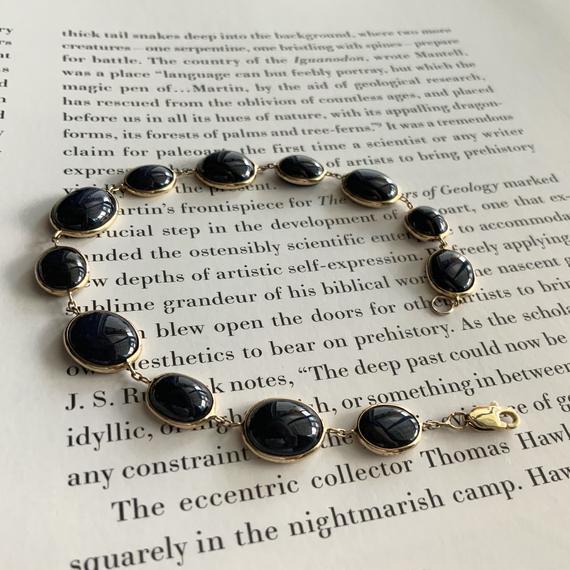 14kt Yellow Gold With 35 Ct Natural Star Sapphire Open Link Bracelet, Appraised 3,100 Cad