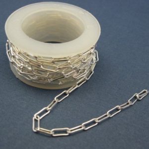 Shop Chain for Jewelry Making! Sterling Silver Bulk Chain,Jewelry Making Chain,Wholesale Chain,Long Box Chain-Chain by foot(18 inches or 1.5 feet ) SKU: 101002 | Shop jewelry making and beading supplies, tools & findings for DIY jewelry making and crafts. #jewelrymaking #diyjewelry #jewelrycrafts #jewelrysupplies #beading #affiliate #ad