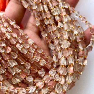 Top Quality AAA++ Oregon Sunstone Faceted Nugget Beads, High Quality Oregon Sunstone, Oregon Sunstone Beads, Oregon Sunstone Nuggets | Natural genuine chip Sunstone beads for beading and jewelry making.  #jewelry #beads #beadedjewelry #diyjewelry #jewelrymaking #beadstore #beading #affiliate #ad