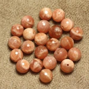 Shop Sunstone Faceted Beads! 5pc – Sunstone Beads Faceted Balls 8mm 4558550026156 | Natural genuine faceted Sunstone beads for beading and jewelry making.  #jewelry #beads #beadedjewelry #diyjewelry #jewelrymaking #beadstore #beading #affiliate #ad