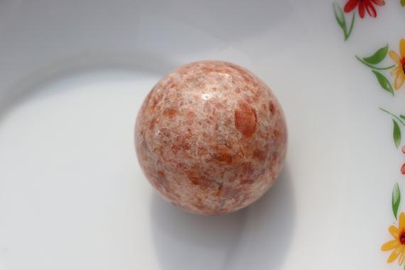A+ Grade Natural Sunstone Sphere, Sunstone Crystal Sphere Carving, Healing Stone, Crystal Ball, Sunstone Sphere, Christmas Gift
