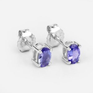 Shop Tanzanite Earrings! 0.88 Carat Genuine Tanzanite .925 Sterling Silver Earrings | Natural genuine Tanzanite earrings. Buy crystal jewelry, handmade handcrafted artisan jewelry for women.  Unique handmade gift ideas. #jewelry #beadedearrings #beadedjewelry #gift #shopping #handmadejewelry #fashion #style #product #earrings #affiliate #ad